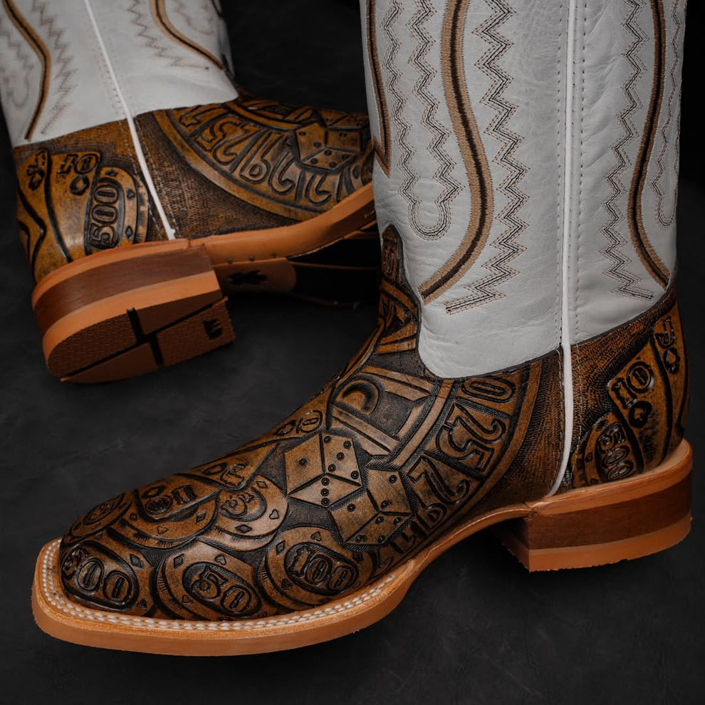 The Gambler Hand Tooled Boots