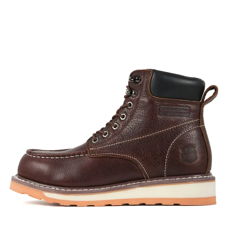 6-inch Men's Moc Toe Steel Toe Work Boots