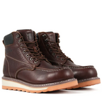 6-inch Men's Moc Toe Steel Toe Work Boots