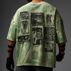 Elements Of Horror Heavy Patchworked Washed Tshirt