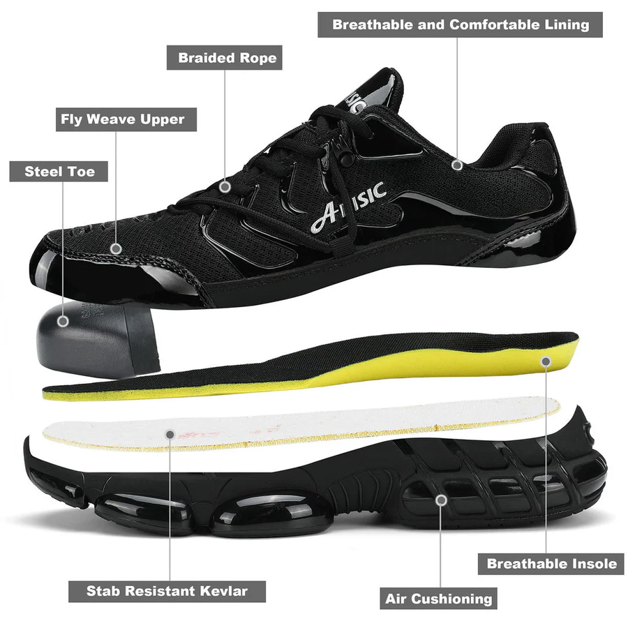 Sneakers Steel Toe Safety Work Shoes
