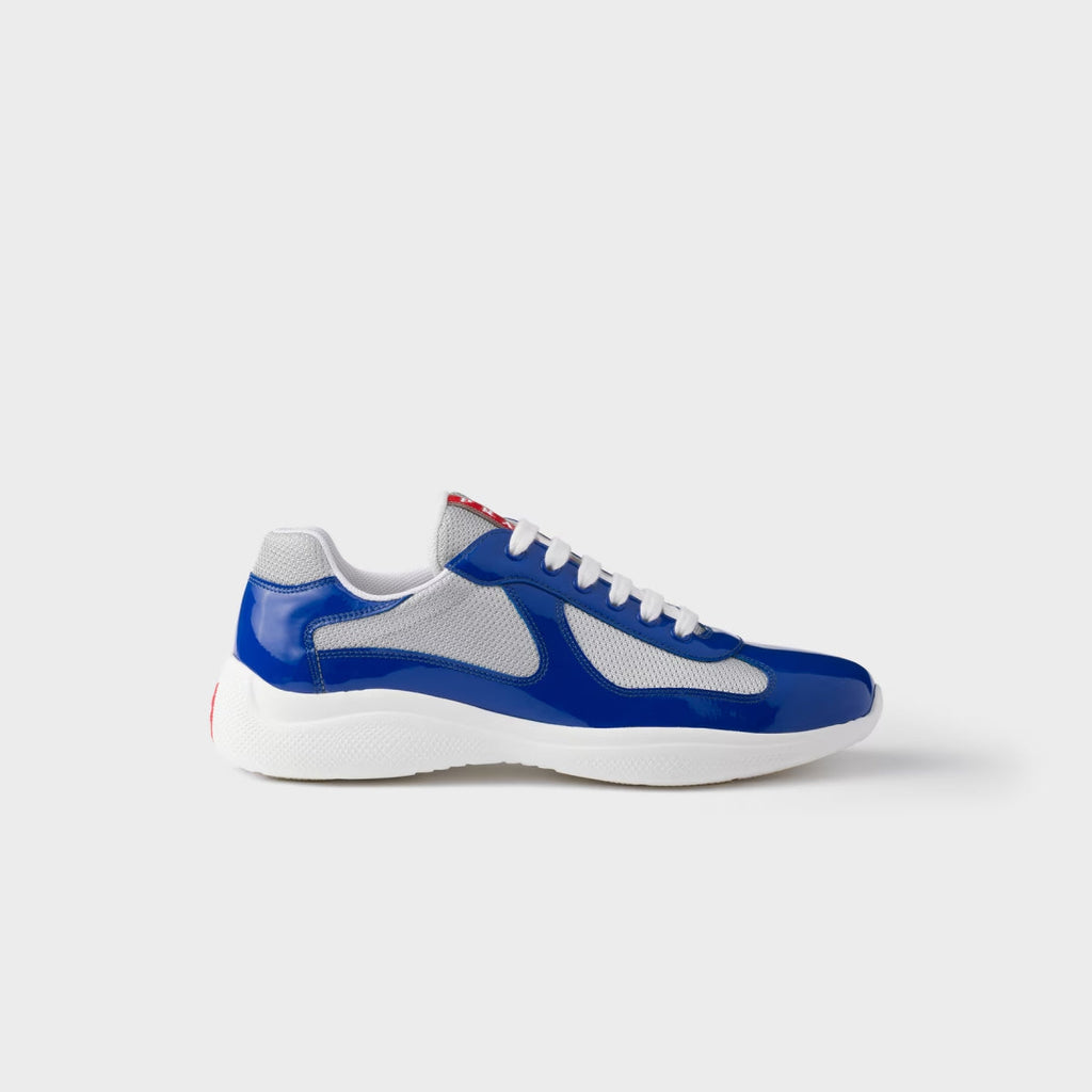 Patent Leather And Technical Fabric Sneakers