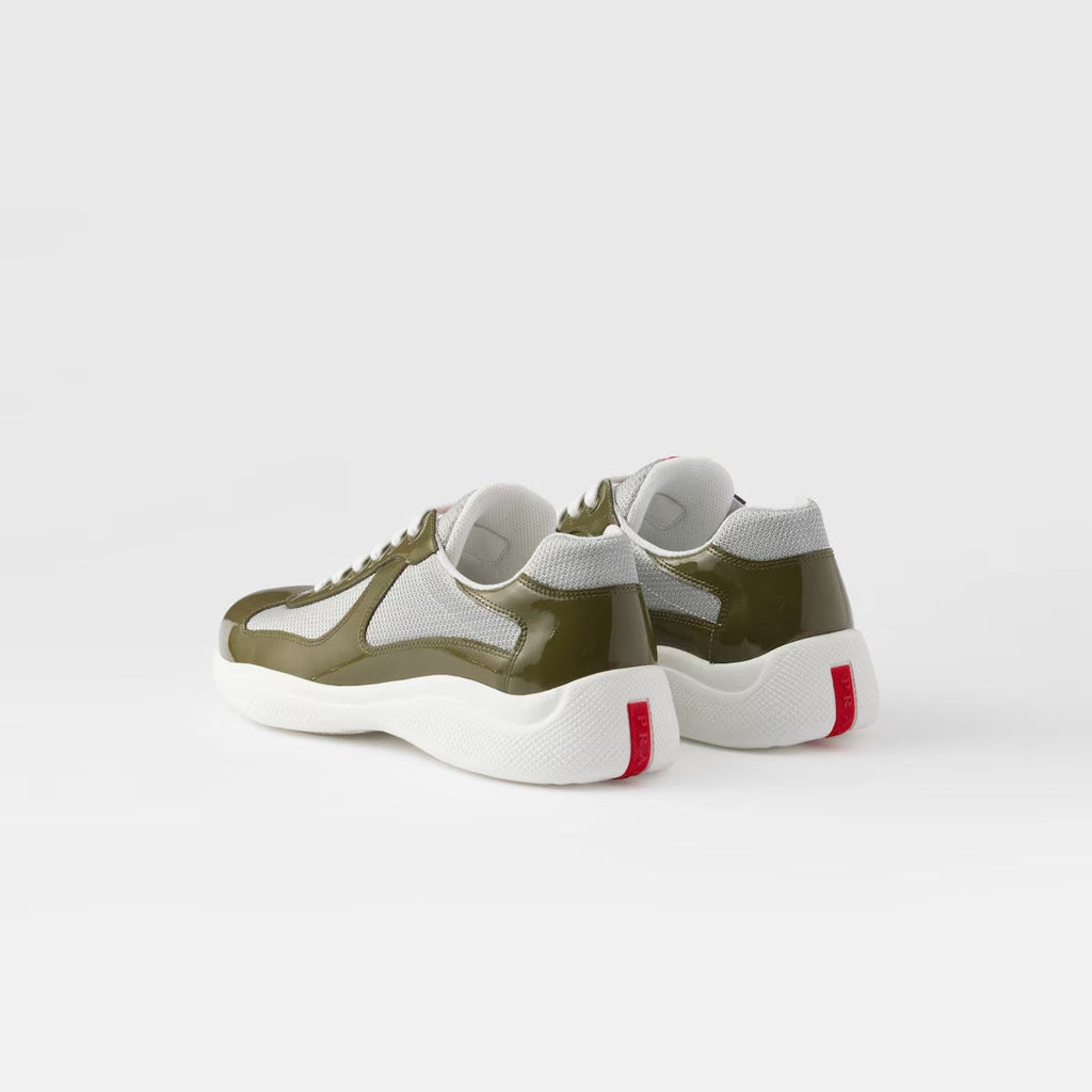 Patent Leather And Technical Fabric Sneakers
