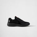 Patent Leather And Technical Fabric Sneakers