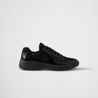 Patent Leather And Technical Fabric Sneakers