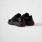 Patent Leather And Technical Fabric Sneakers