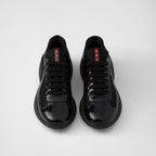 Patent Leather And Technical Fabric Sneakers