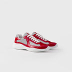 Patent Leather And Technical Fabric Sneakers