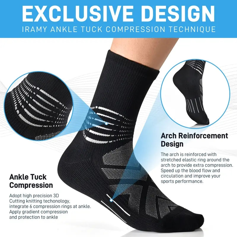 Compression Ankle Support Crew Socks