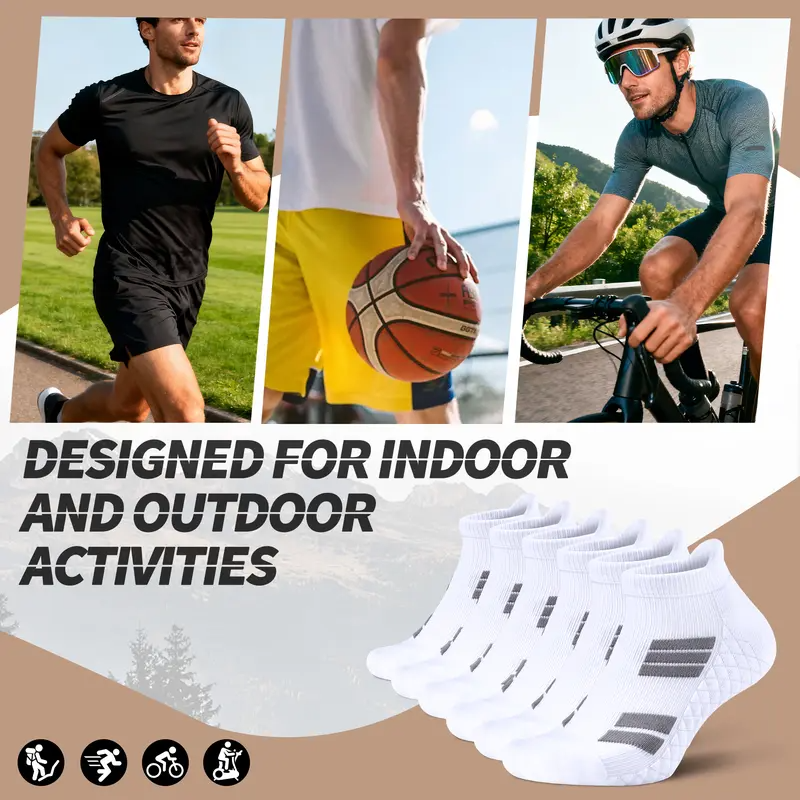 Men's 6-Pair Sports Athletic Socks