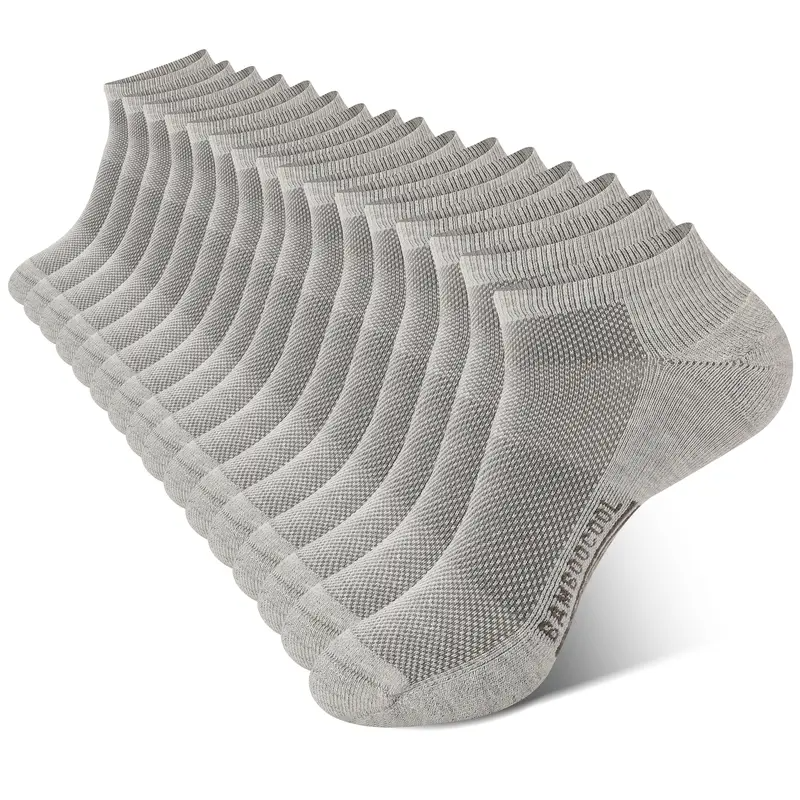 Men's 8-Pack Bamboo Ankle Socks