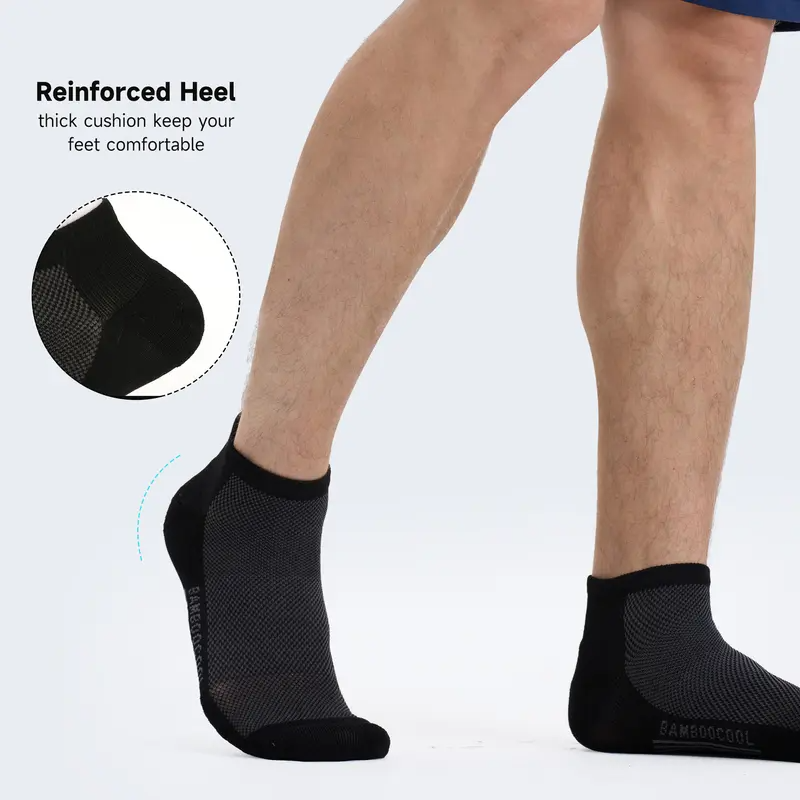 Men's 8-Pack Bamboo Ankle Socks