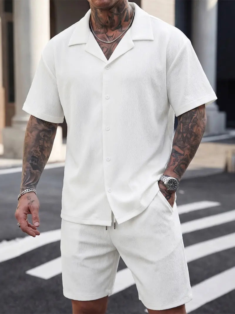 Men’s Summer Short-sleeve Shirt Set