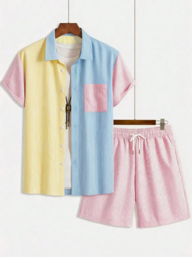 Men's Casual Fashion Comfortable Two-Piece Set