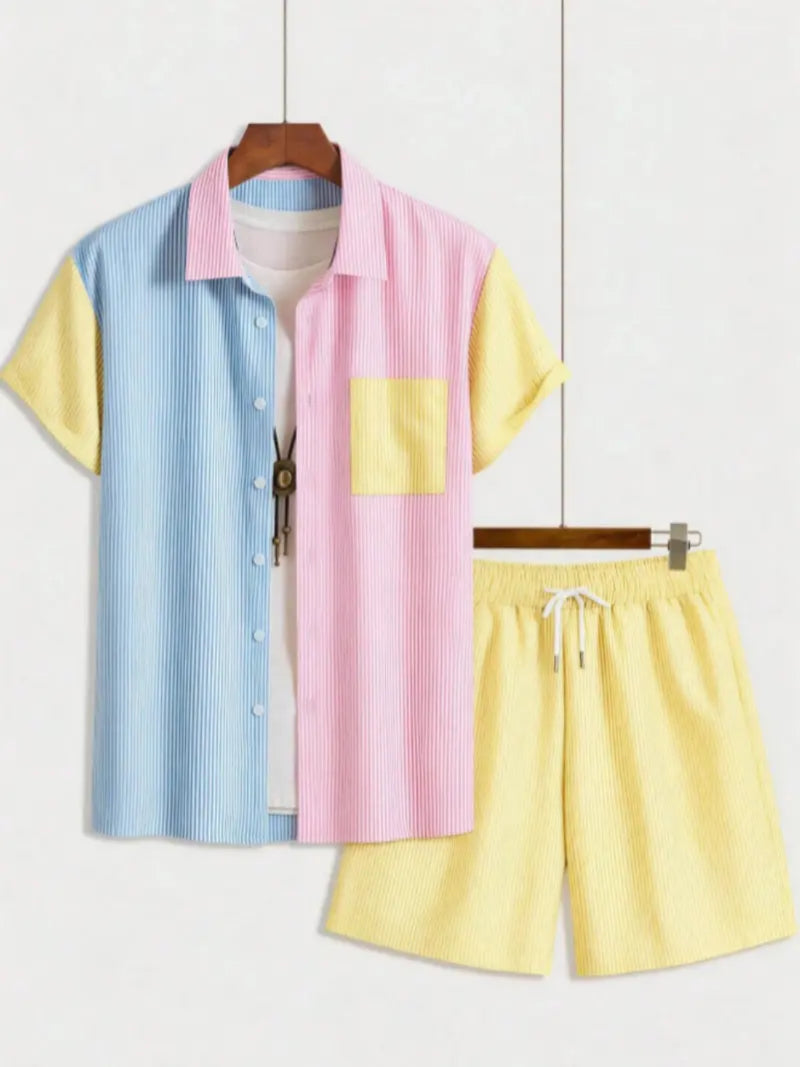 Men's Casual Fashion Comfortable Two-Piece Set