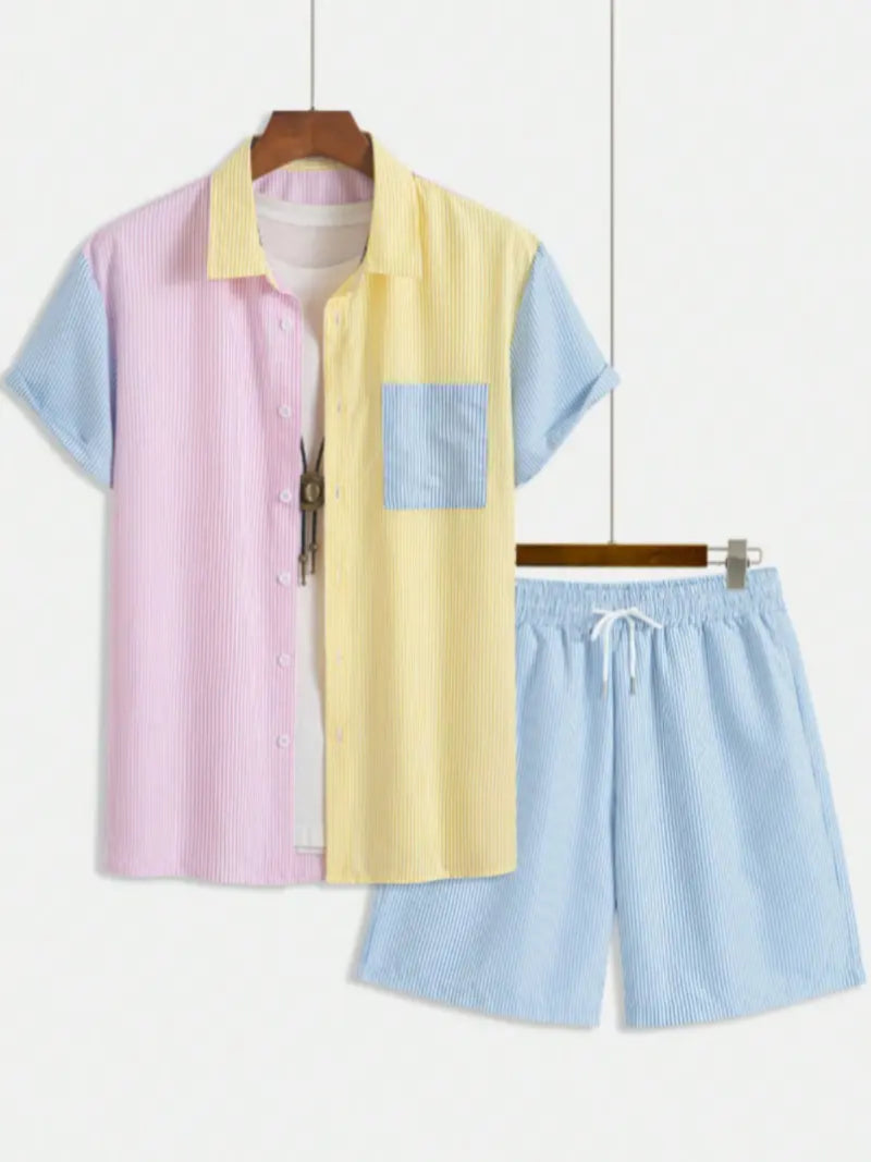 Men's Casual Fashion Comfortable Two-Piece Set