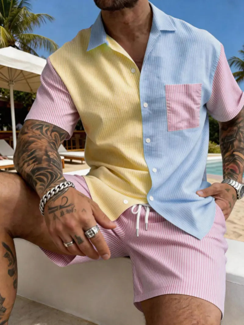 Men's Casual Fashion Comfortable Two-Piece Set
