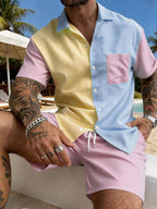 Men's Casual Fashion Comfortable Two-Piece Set