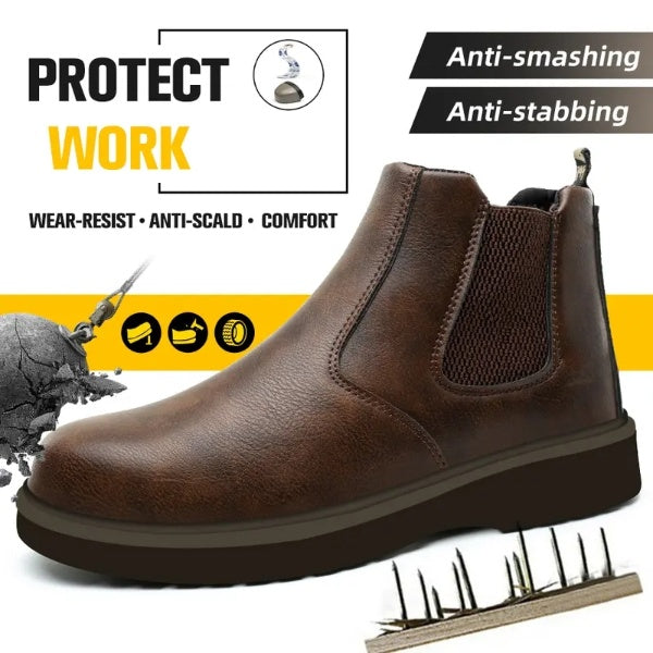 Men's Steel-toe Sports Non-slip Work Shoes